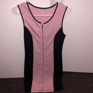Pink and Black Party Dress